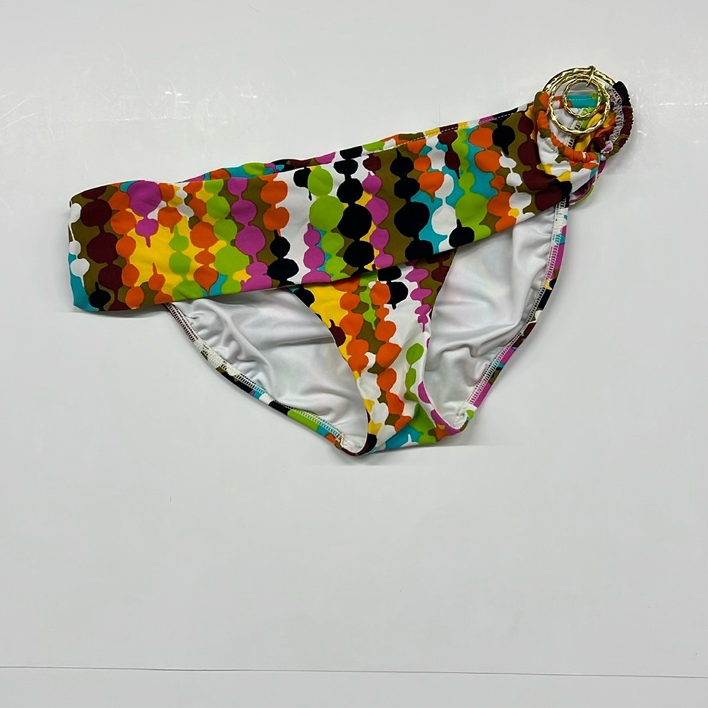 Trina Turk Bikini Bottoms Gold Decorative Ring